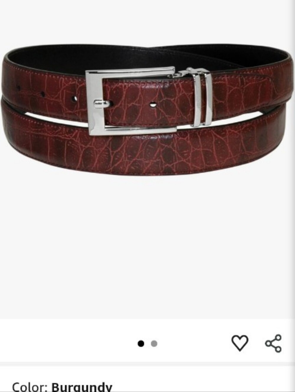 croc embossed belt